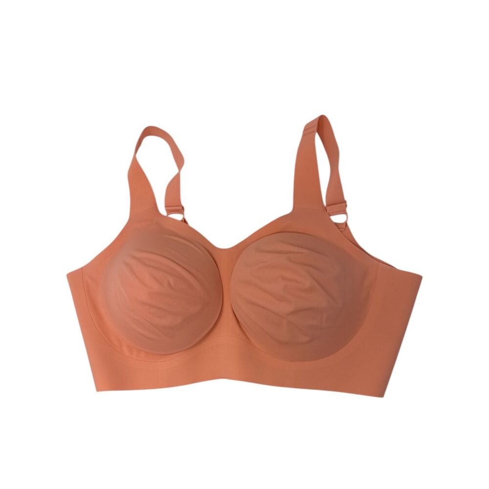 Evelyn Bobbie The Beyond Bra XL coral seamless wireless soft stretchy